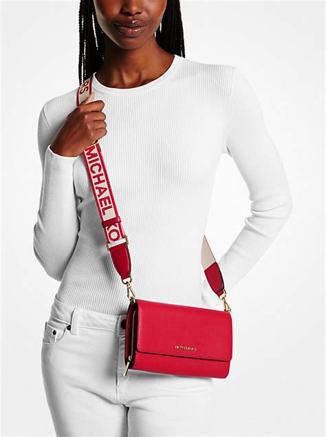 jet set large leather crossbody bag